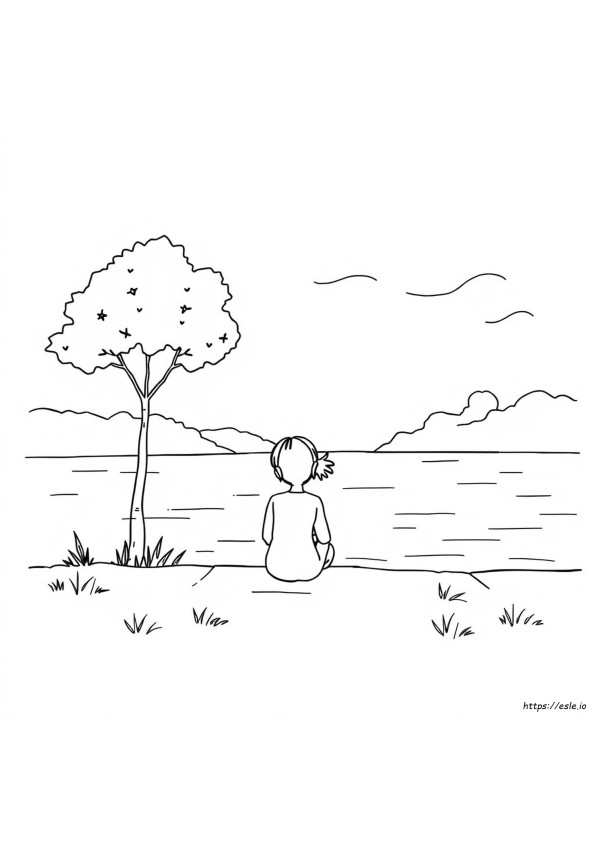 Gambar Mewarnai Santai