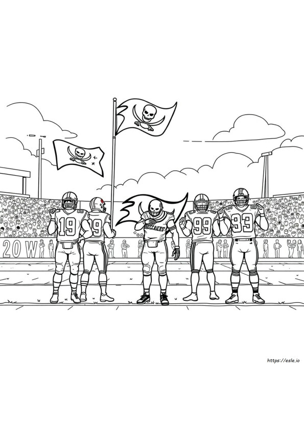 Halaman Mewarnai Tampa Bay Bucs