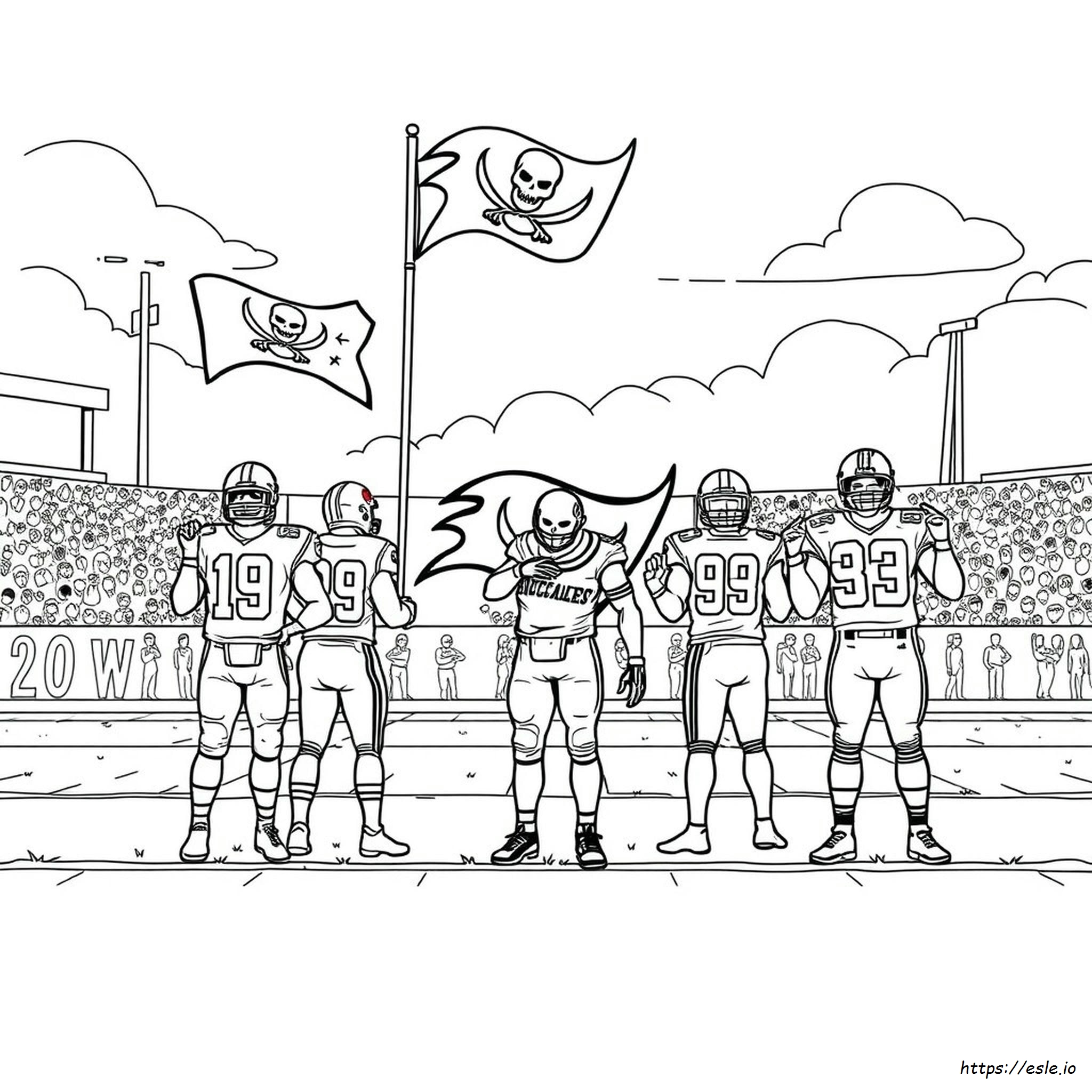Dibujos Para Colorear De Los Tampa Bay Bucs