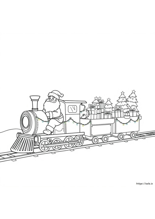 Kereta Sinterklas Gambar Mewarnai