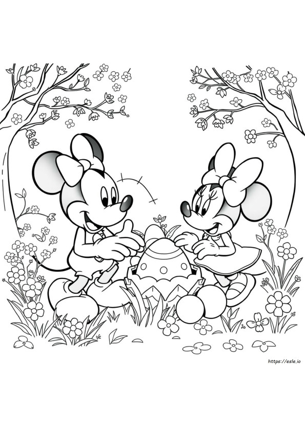 Desene De Colorat Disney De Paște