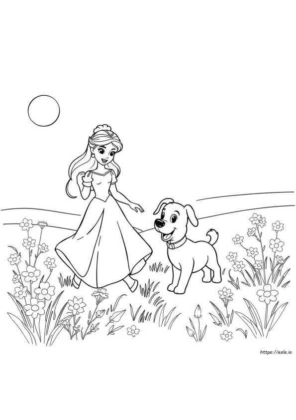 Disney Prinsessojen Lemmikit Värityskuvat