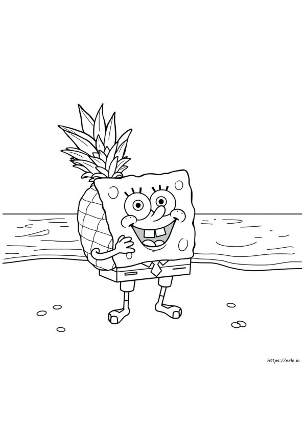 Spongebob Pineapple House Coloring Pages