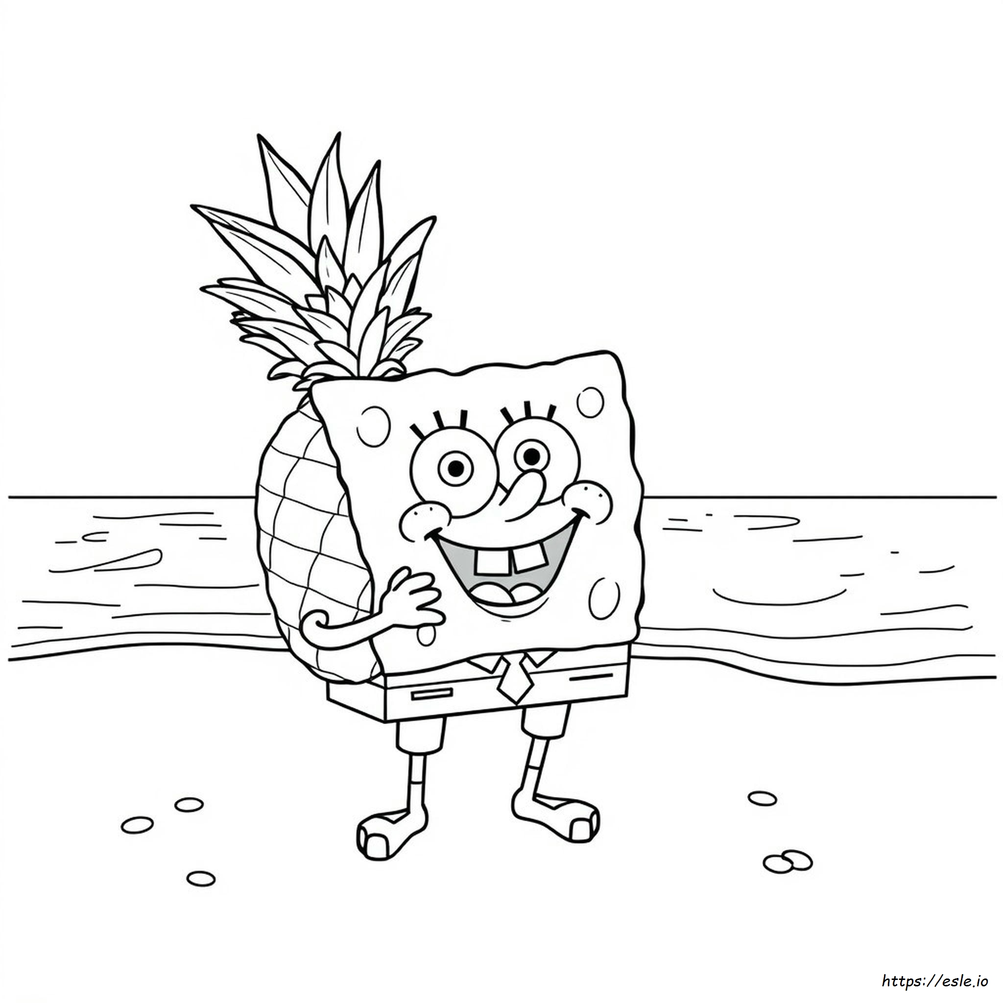 Dibujos De La Casa Piña De Bob Esponja Para Colorear
