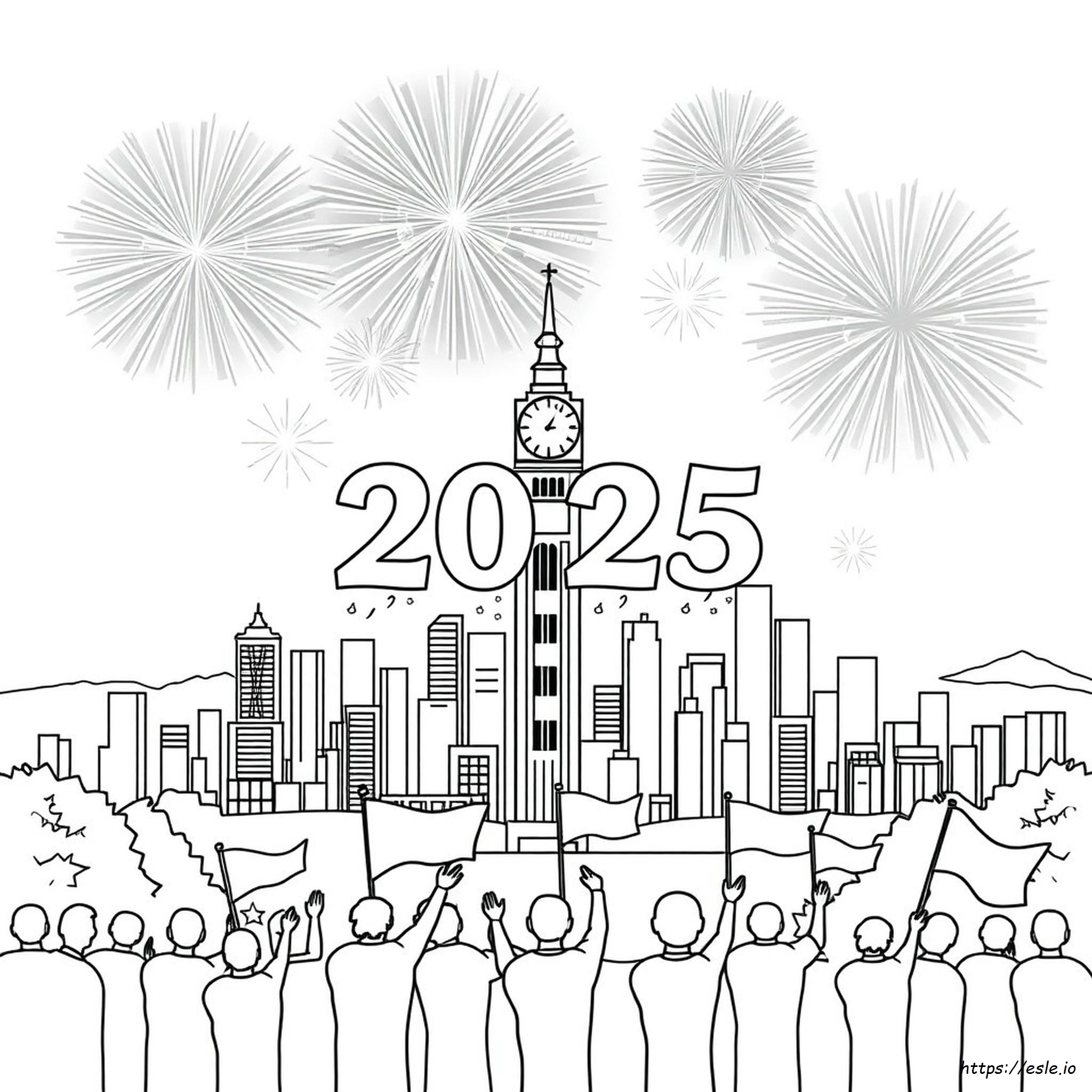 Capodanno 2025 Da Colorare