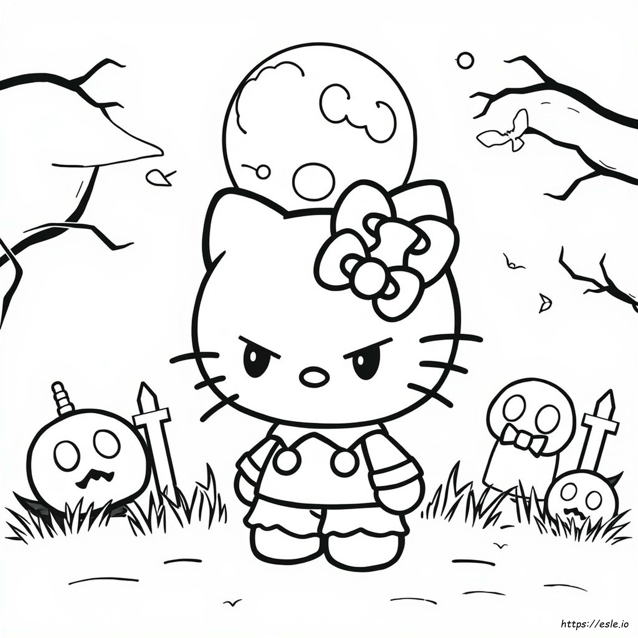 Baddie Hello Kitty Coloring Pages