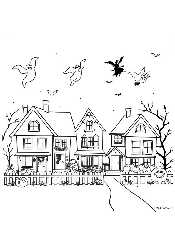 Gambar Mewarnai Tema Halloween