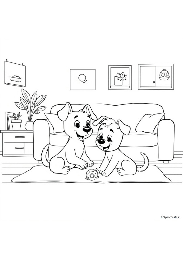 Bluey Halaman Mewarnai Chloe