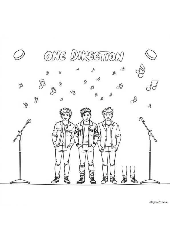 Buku Mewarnai One Direction