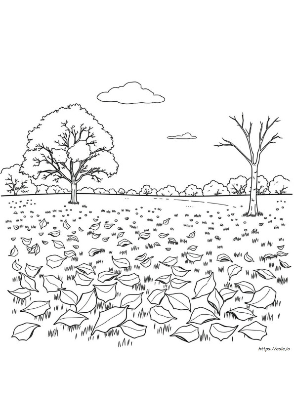 Aspen Leaf Coloring Page
