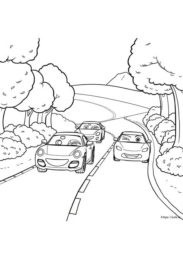 Gambar Mewarnai Kartun Mobil
