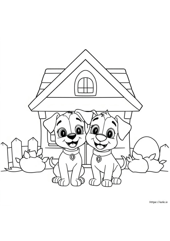 Disney Puppy Dog Pals Gambar Mewarnai