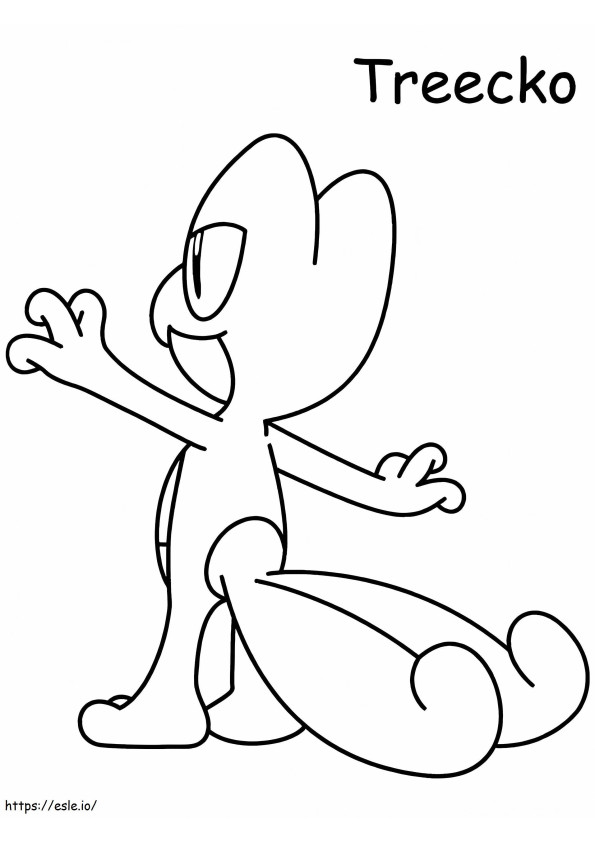 Treecko To Print coloring page