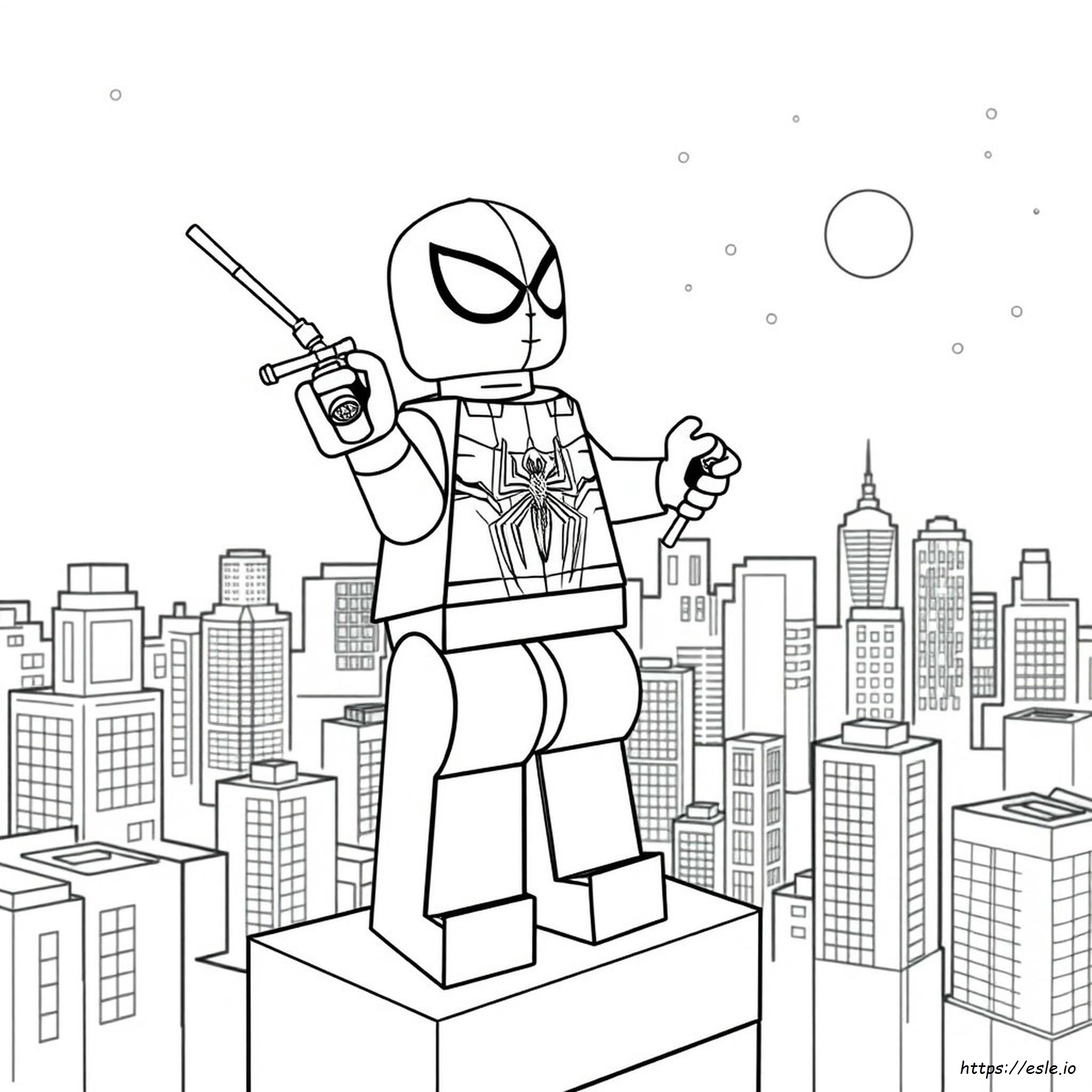 Lego Spiderman Printable Coloring Pages