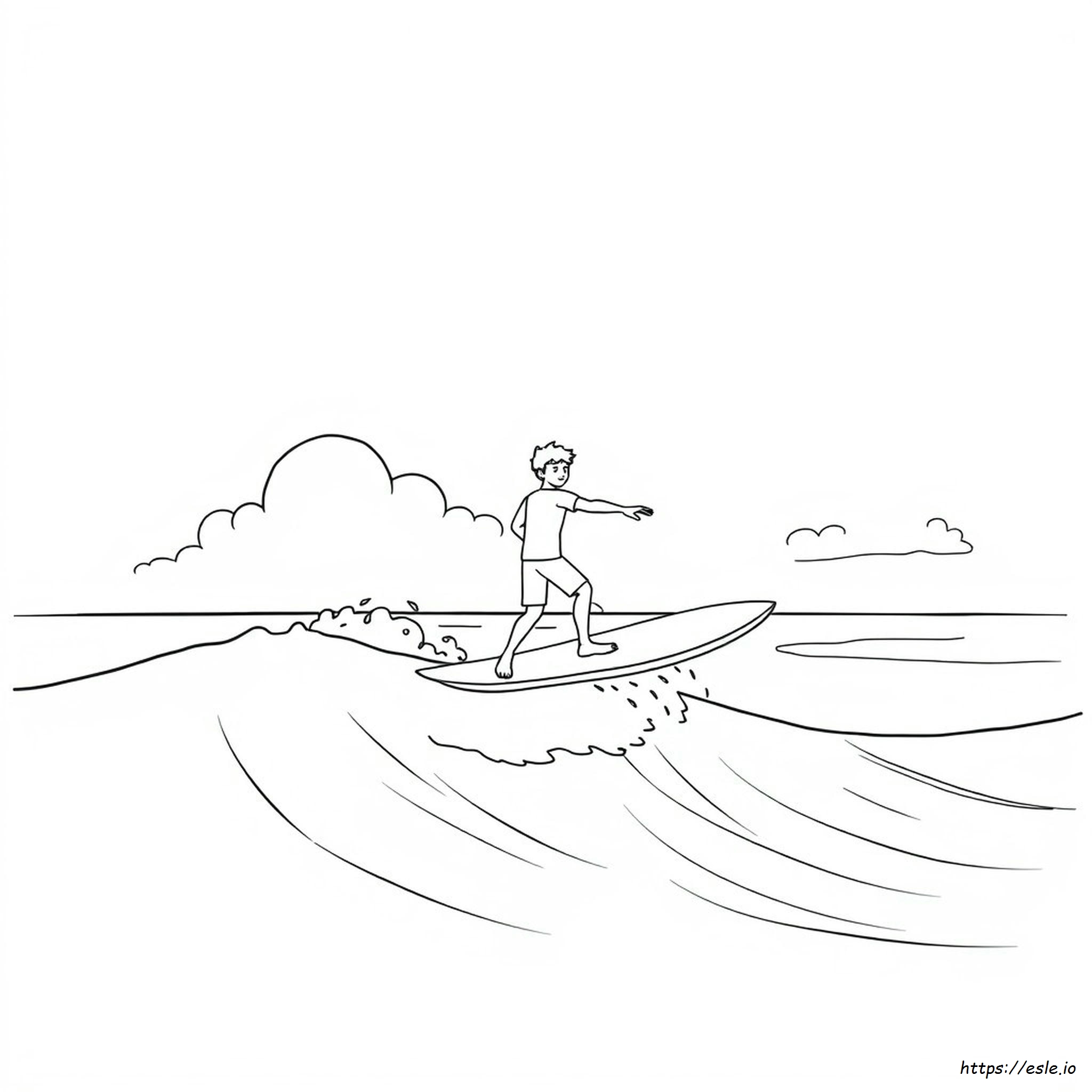 Tabla De Surf Para Colorear