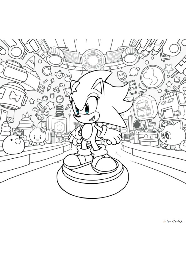 Sonic Super Smash Bros Coloring Pages