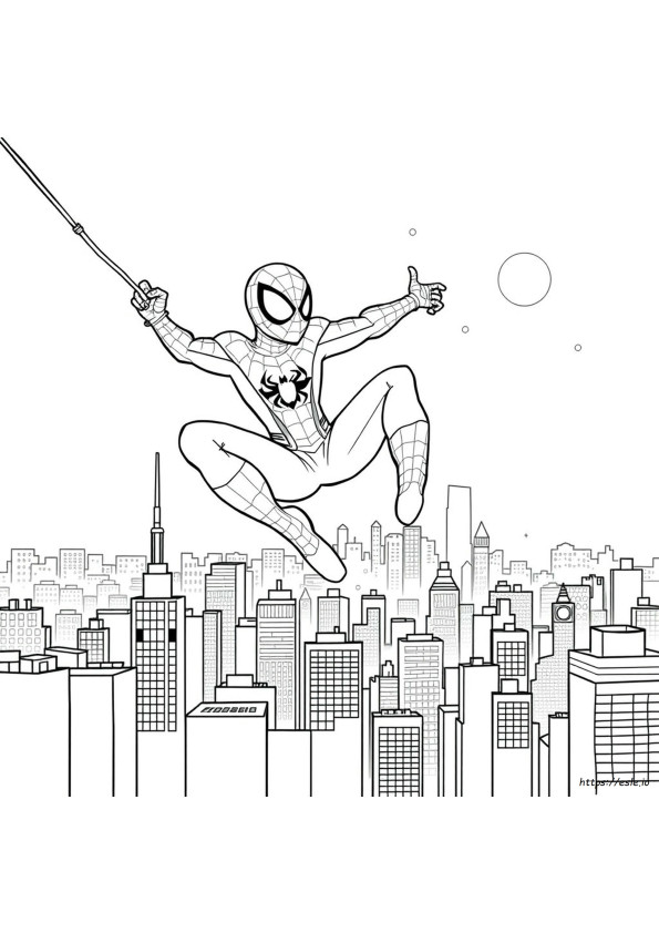 Spider Man Mewarnai Gambar