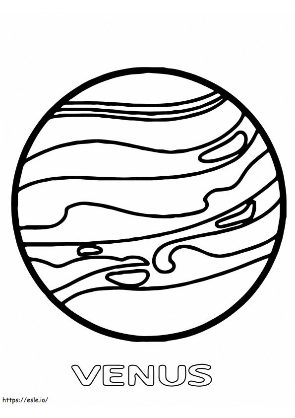 Planeta Wenus kolorowanka
