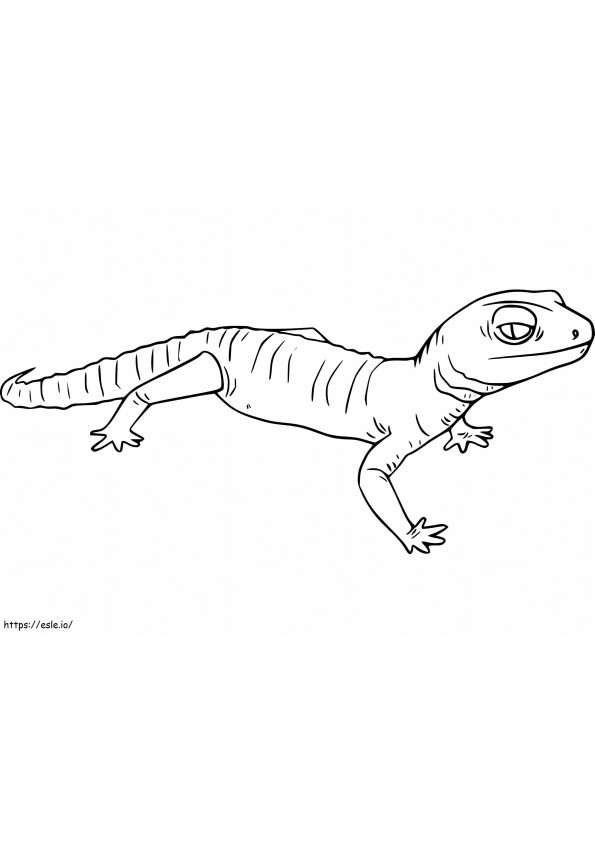 Ein Gecko ausmalbilder
