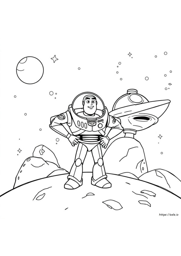 Buzz Lightyear Coloring Page Pdf