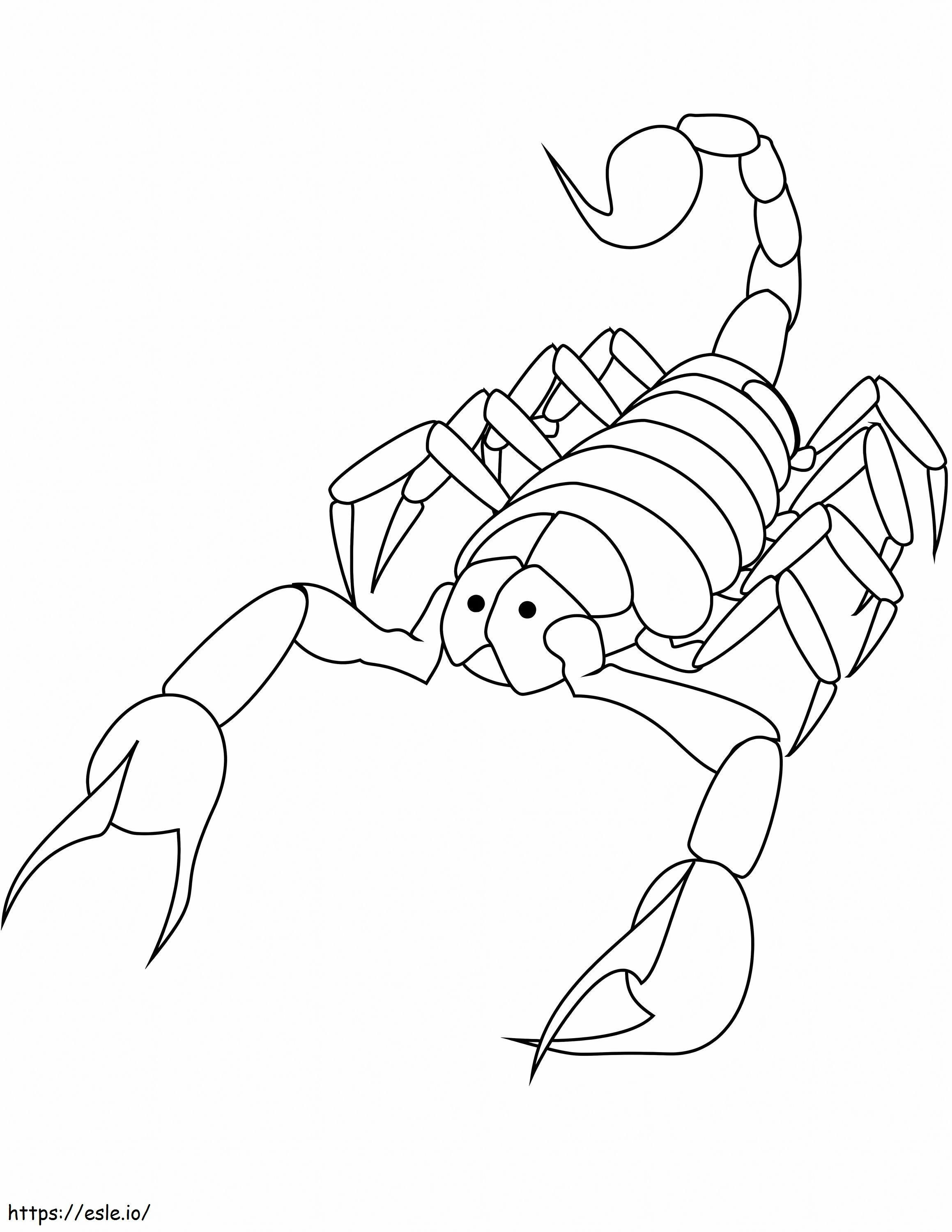 Print Scorpion coloring page
