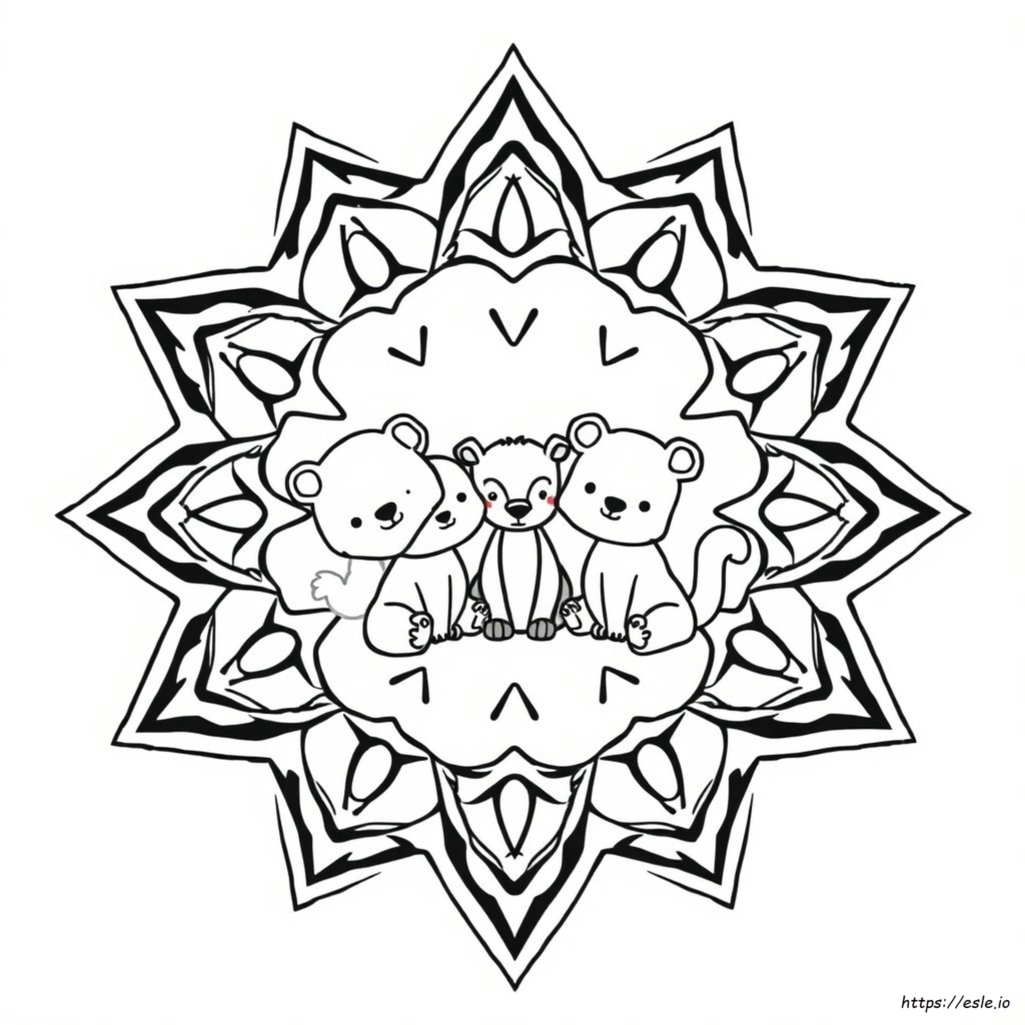 Mandala Animali Carini Da Colorare