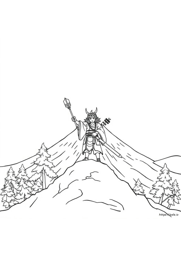 Susanoo Gambar Mewarnai