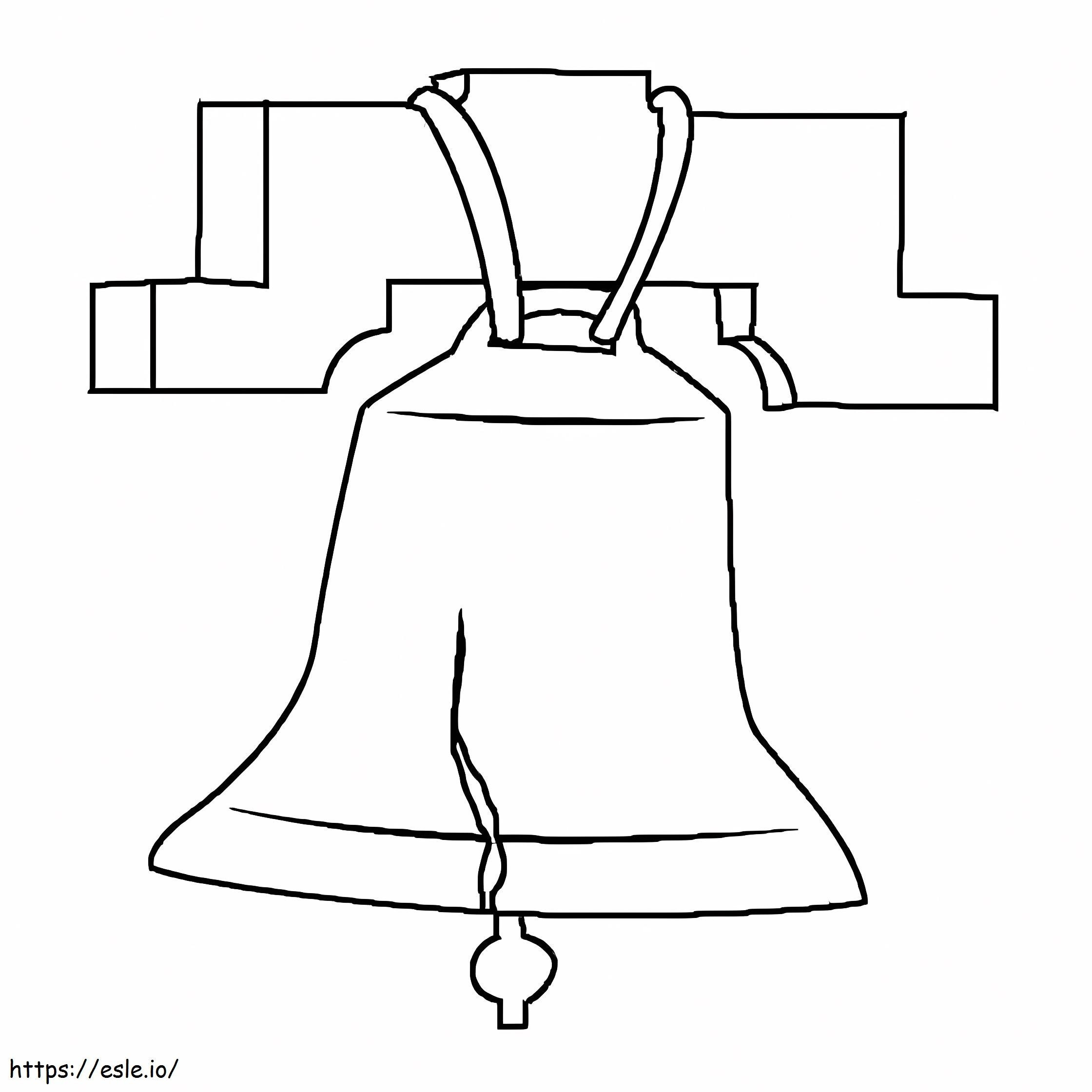 Tipărire Liberty Bell de colorat