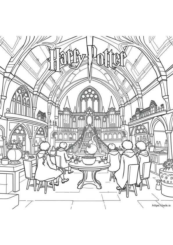Harry Potter Gambar Mewarnai Gratis