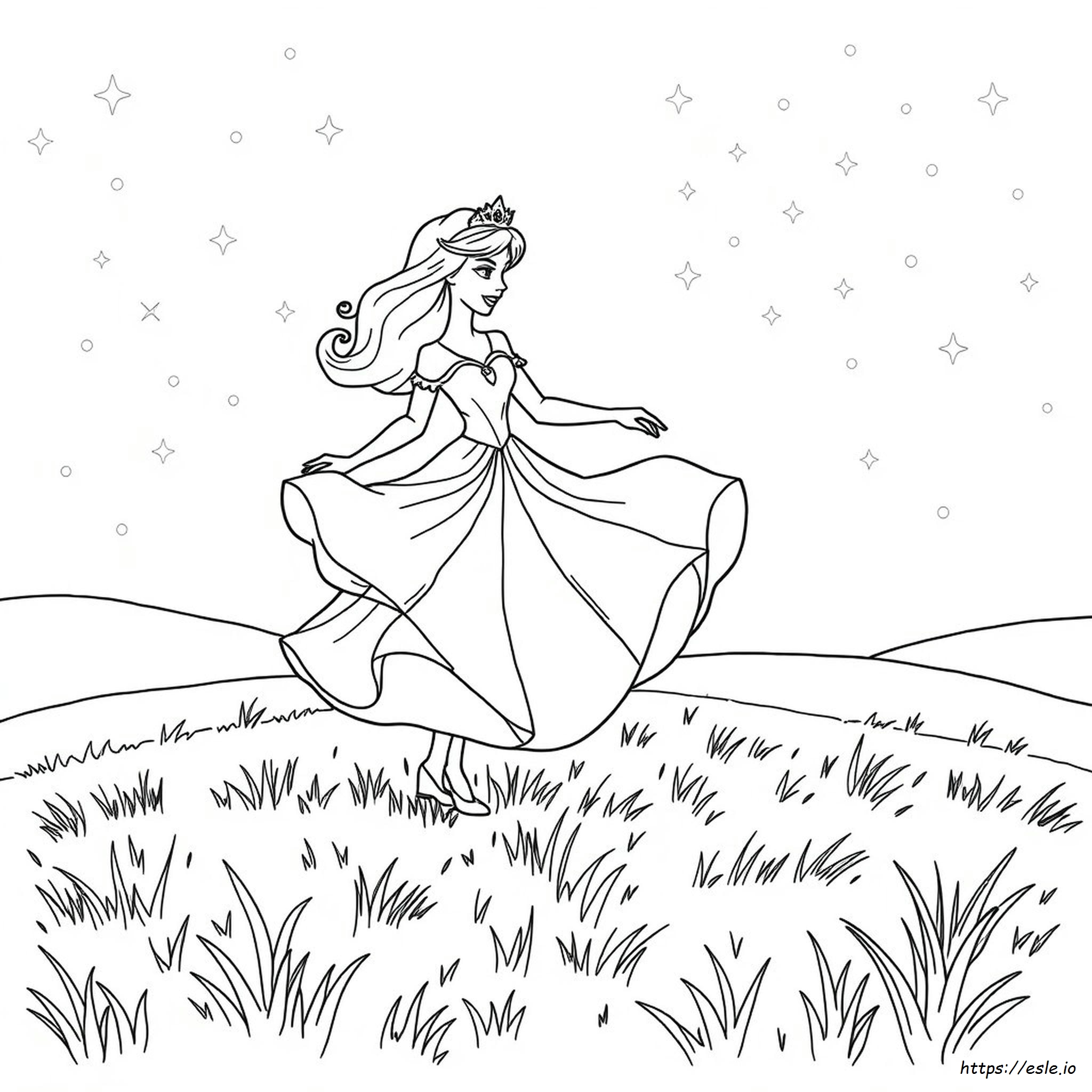 Principessa Danzante Da Colorare