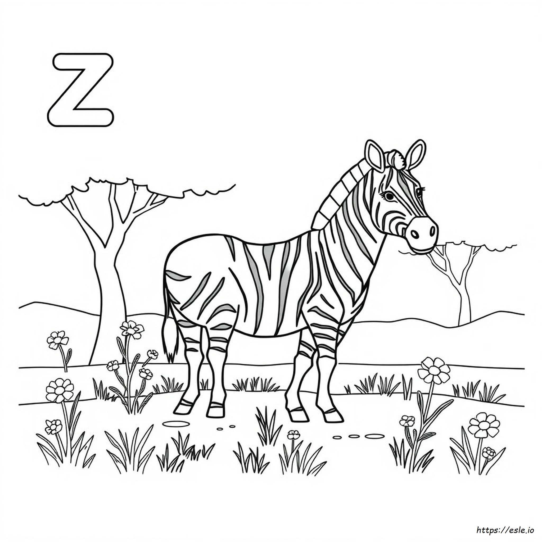 Dibujos Para Colorear De La Letra Z