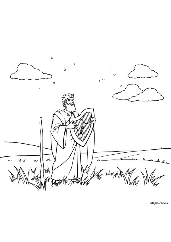 King David Mewarnai Gambar