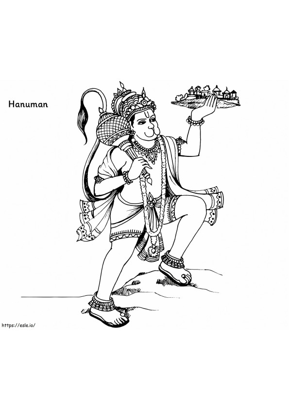 Hanuman para colorir