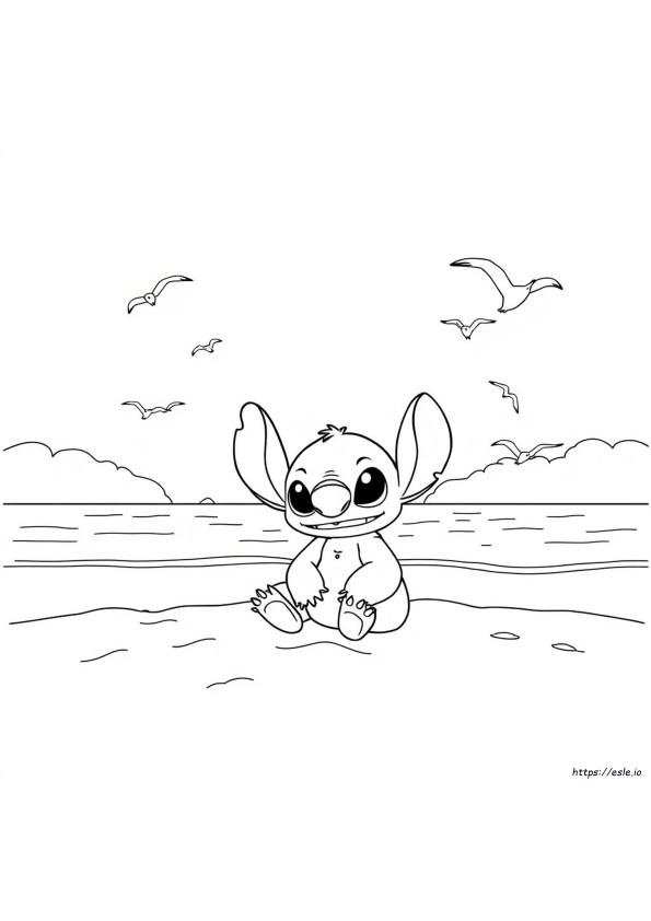 Gambar Mewarnai Stitch