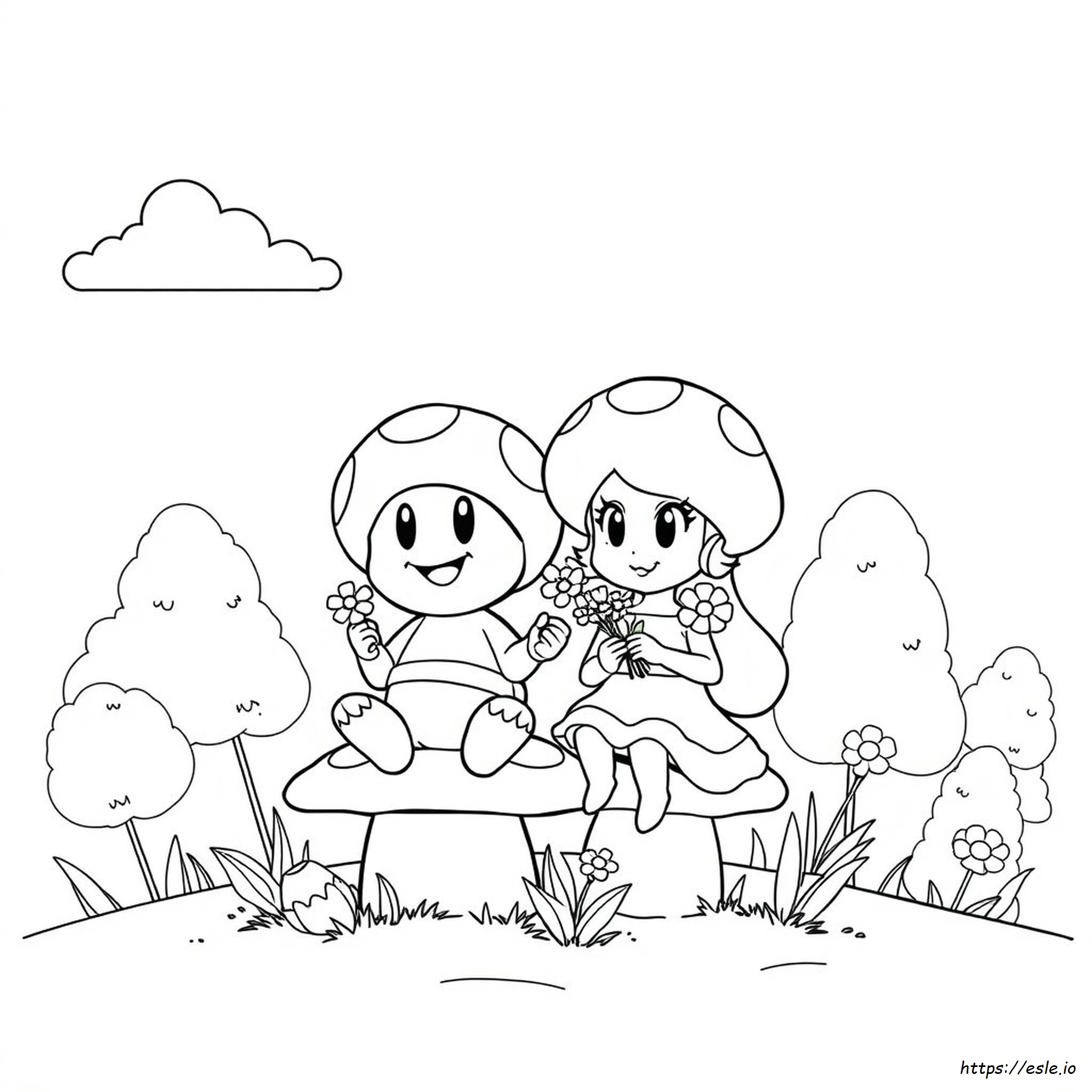 Pagina Da Colorare Di Rospo E Rospo Femmina