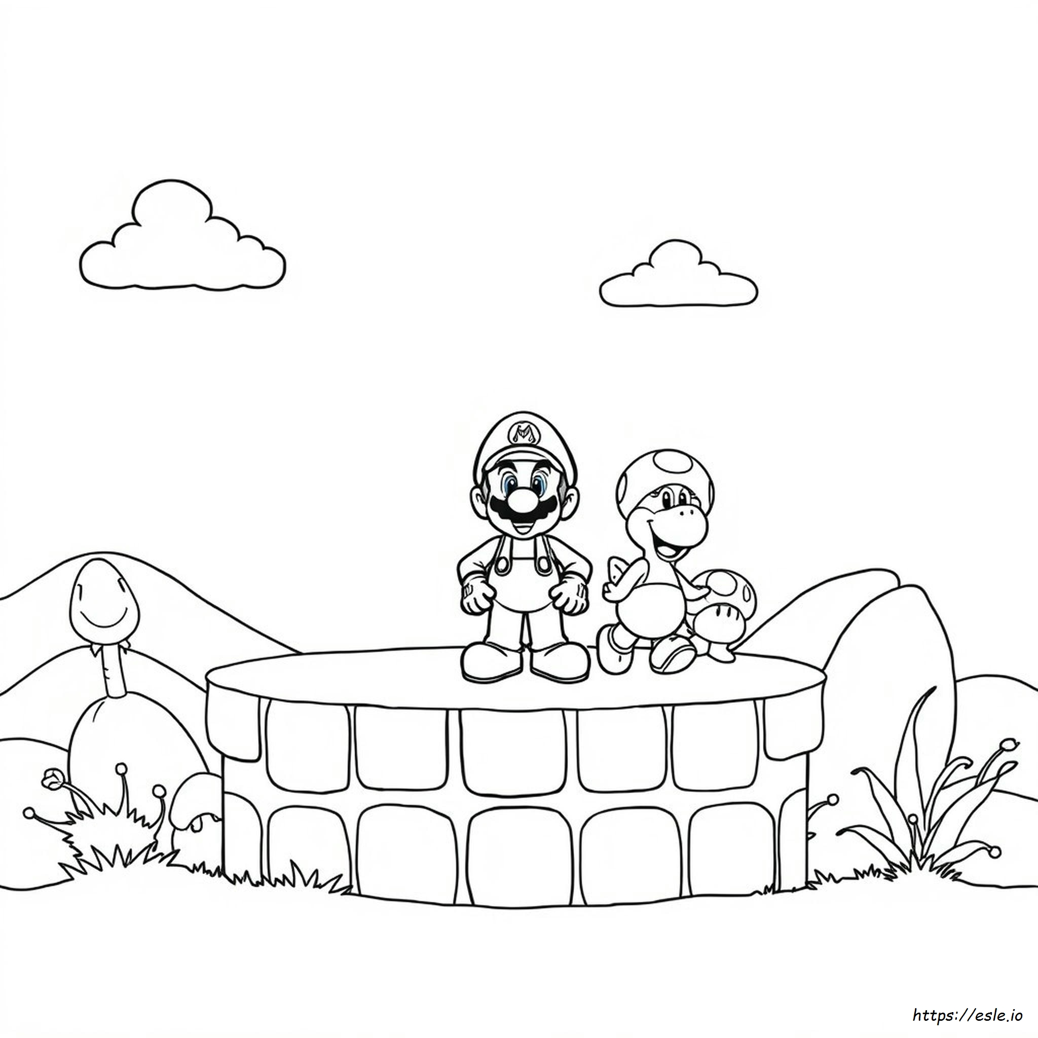 Mario And Friends Coloring Pages Printable