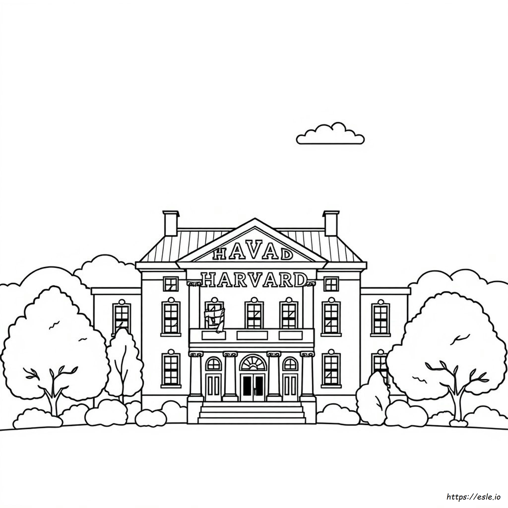 Disegni Di Harvard Da Colorare