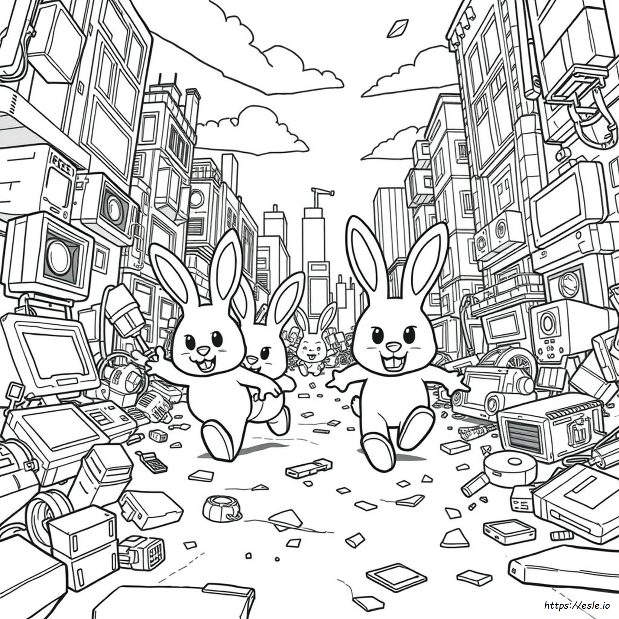 Rabbids Da Colorare