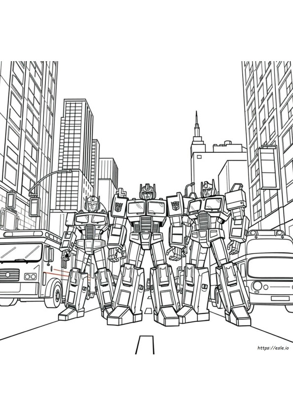 Transformers 4 Coloring Pages