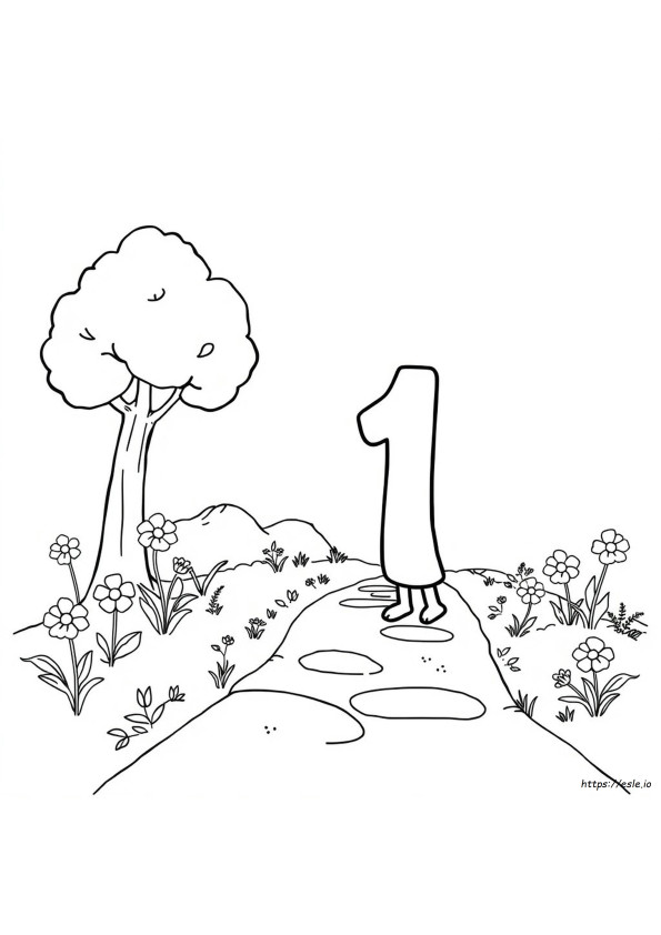 Disegni Da Colorare Per Il Numero 1
