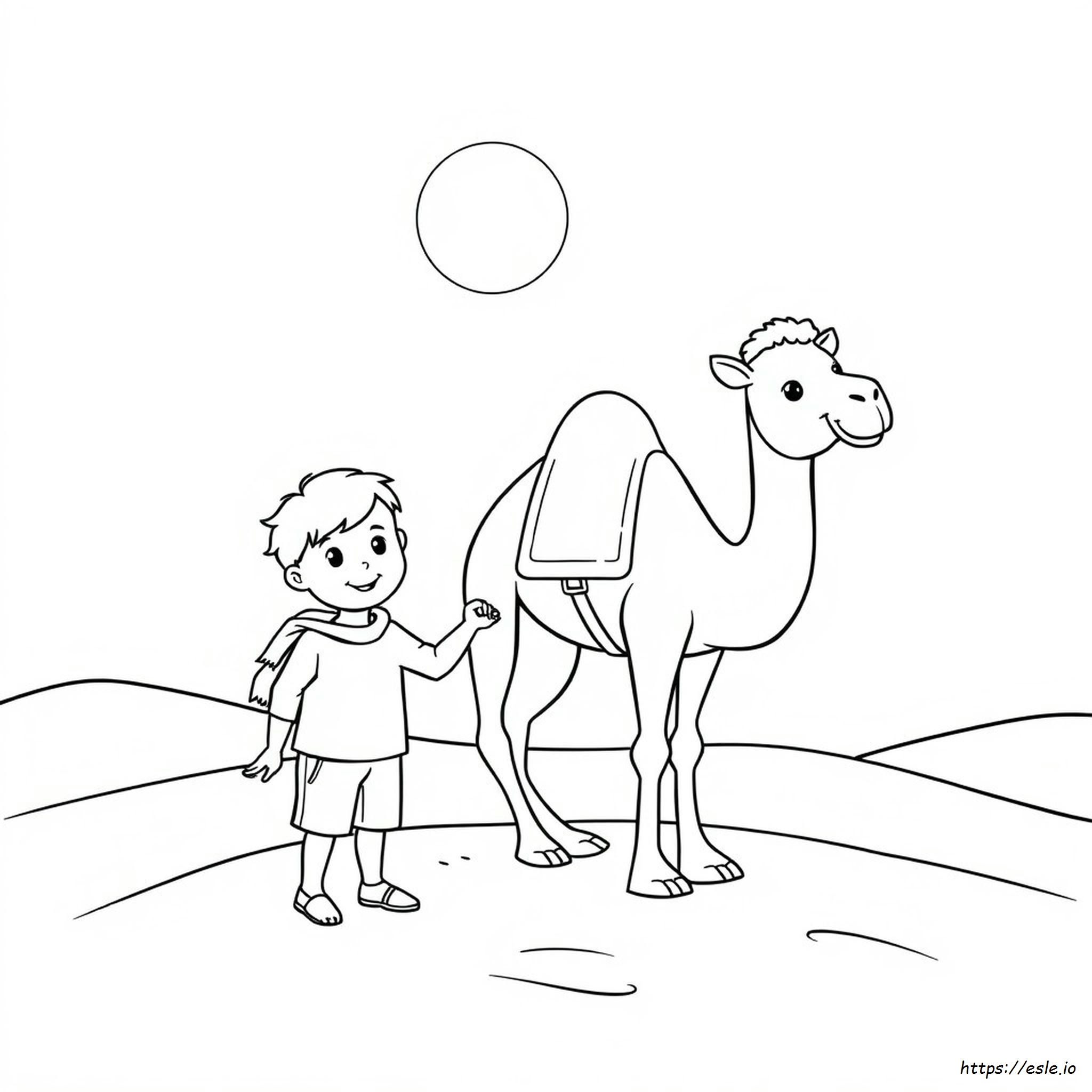 Preschool Camel Coloring Pages