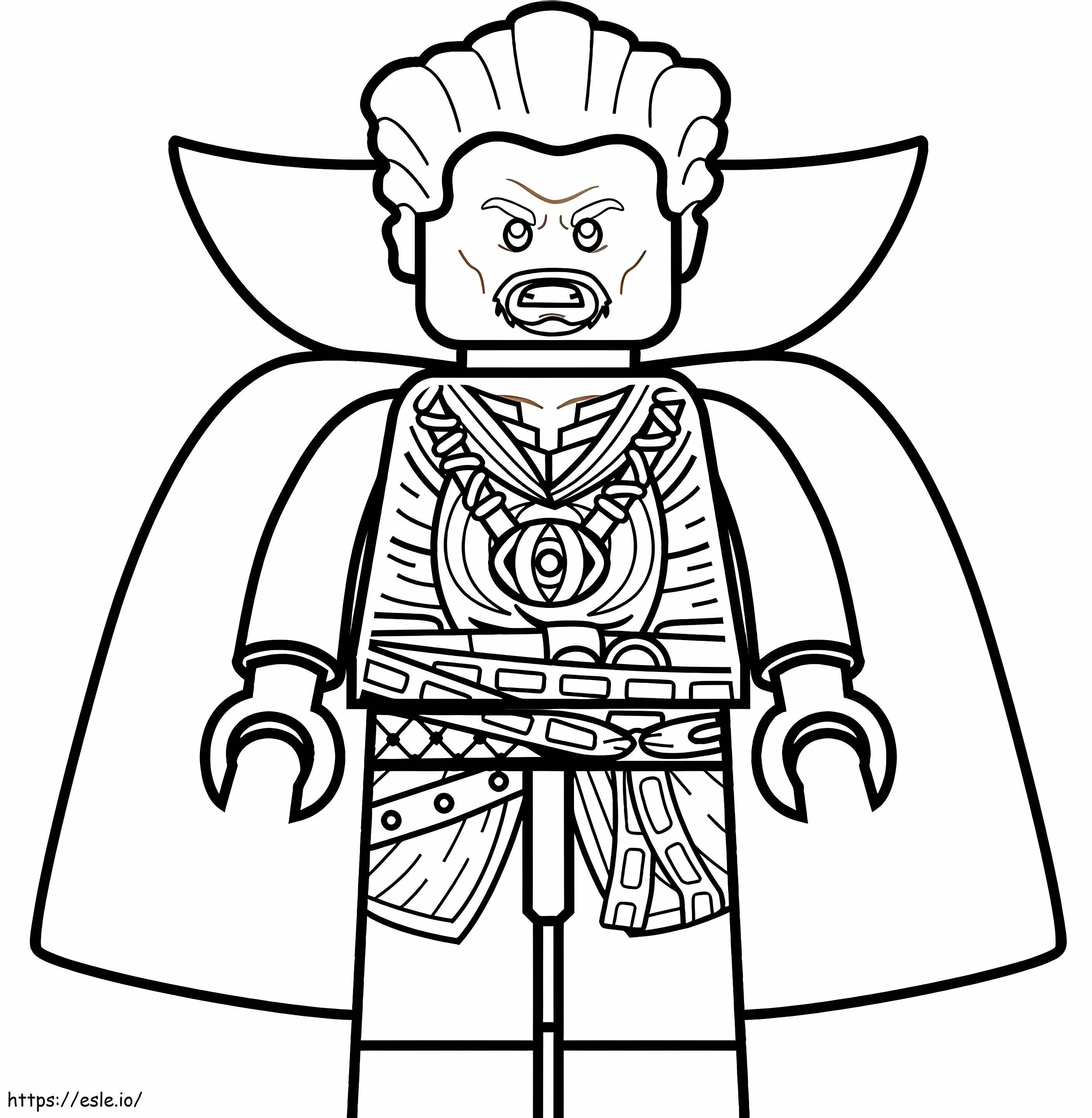 Coloriage _Lego Dr Strange A4 à imprimer dessin
