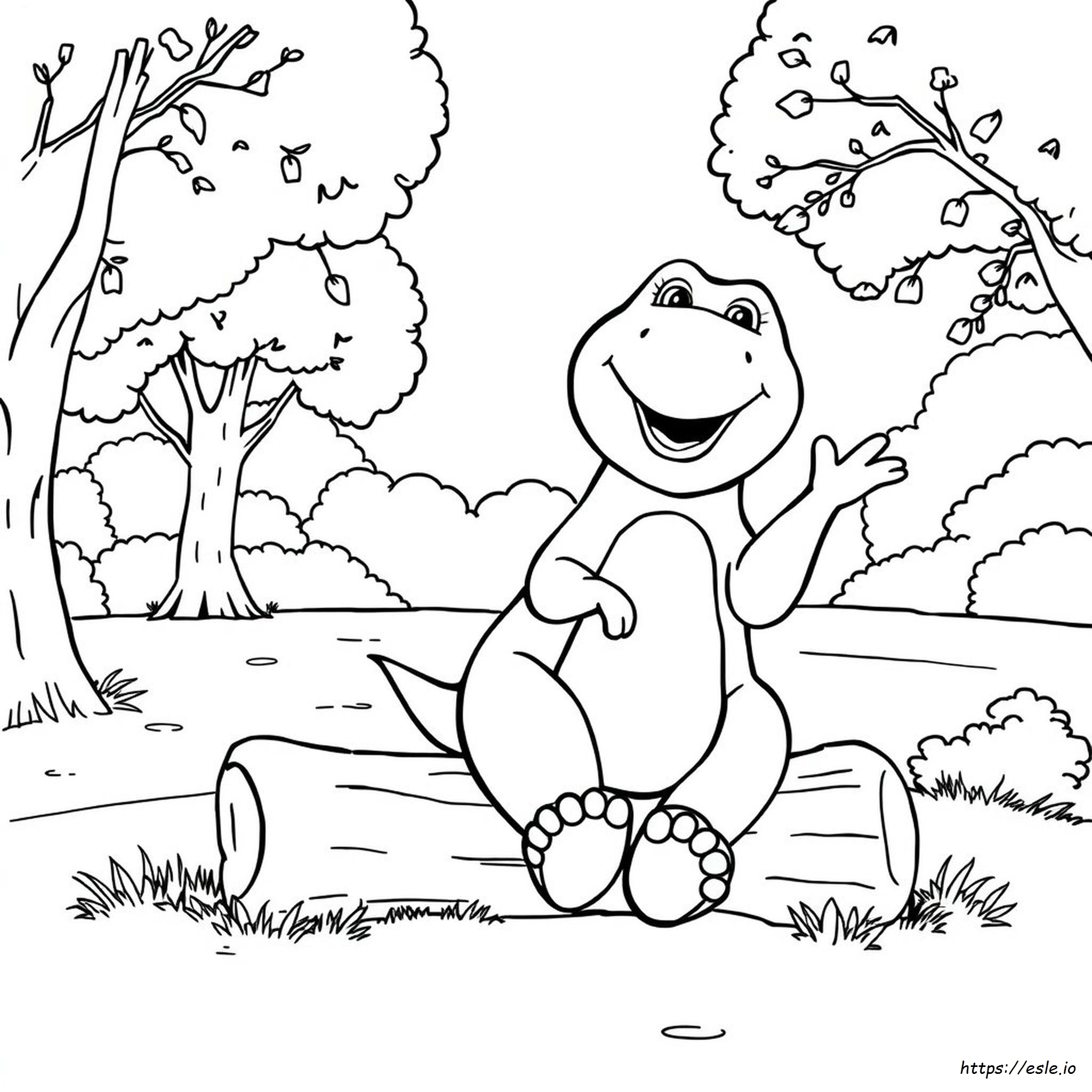 Barney Coloring Book Pages
