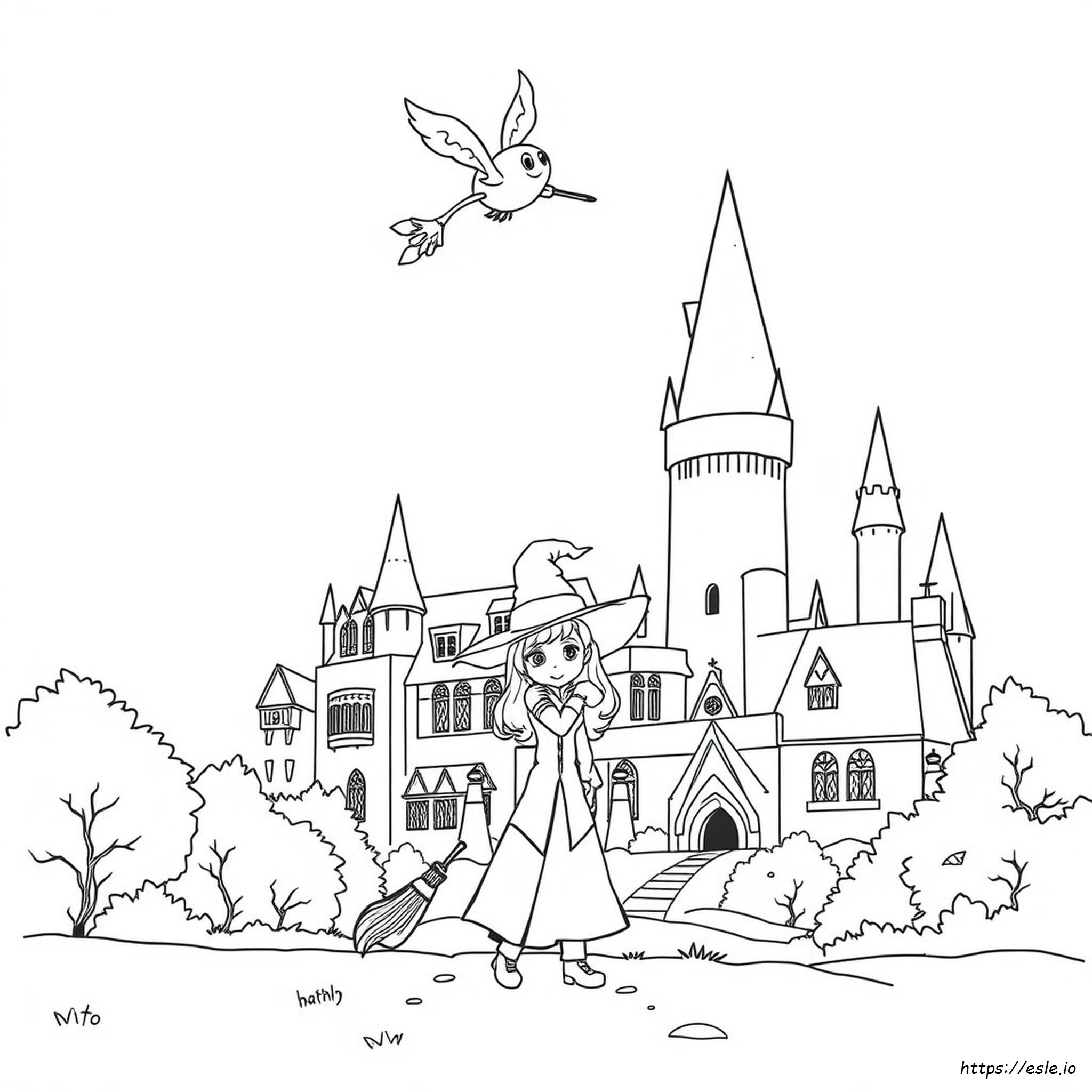 Páginas Para Colorear Gratis De Harry Potter Para Imprimir