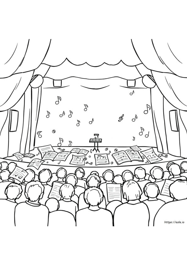 Gambar Mewarnai Musik