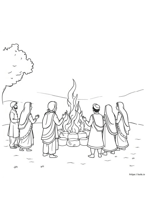 Gambar Lohri Untuk Mewarnai