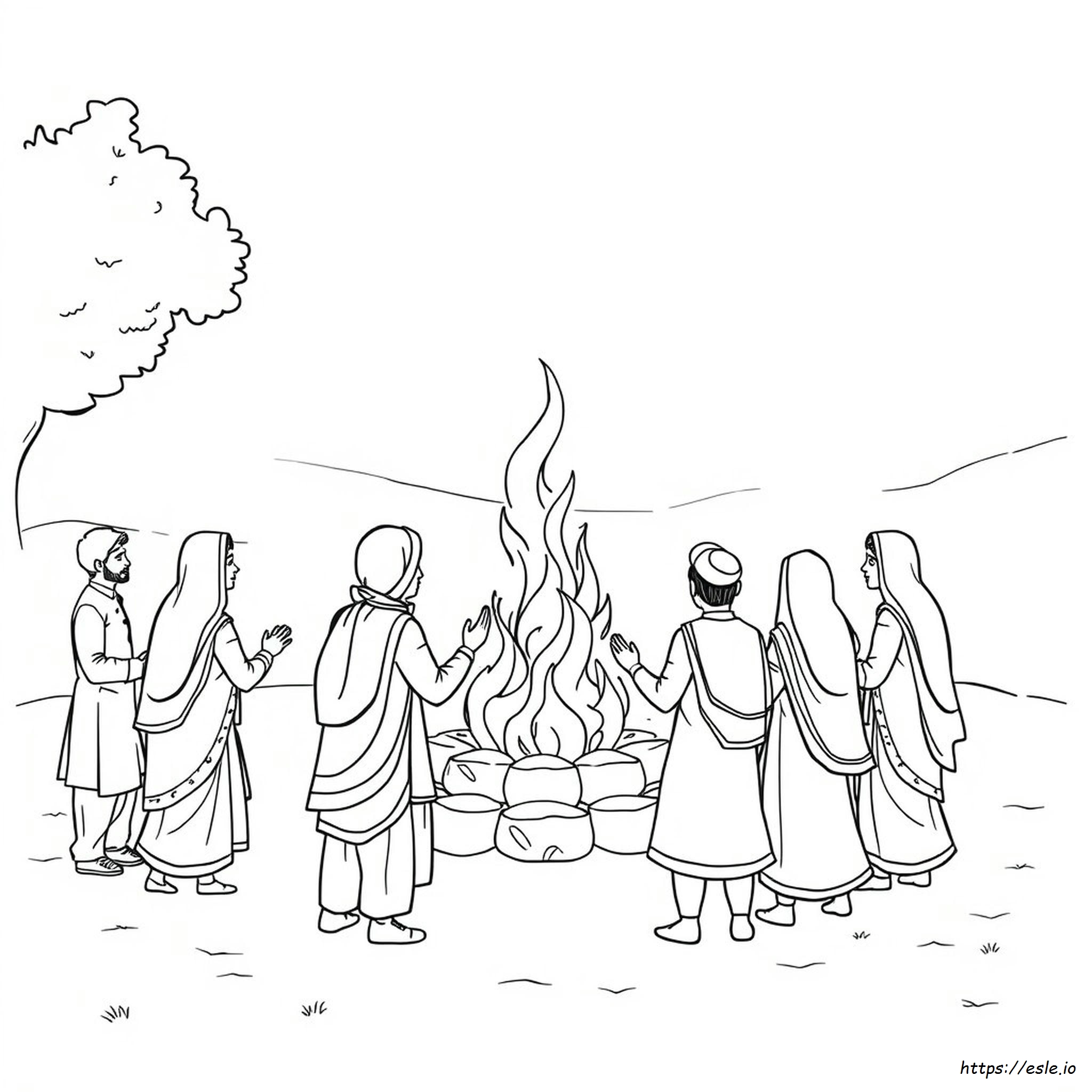 Imágenes De Lohri Para Colorear