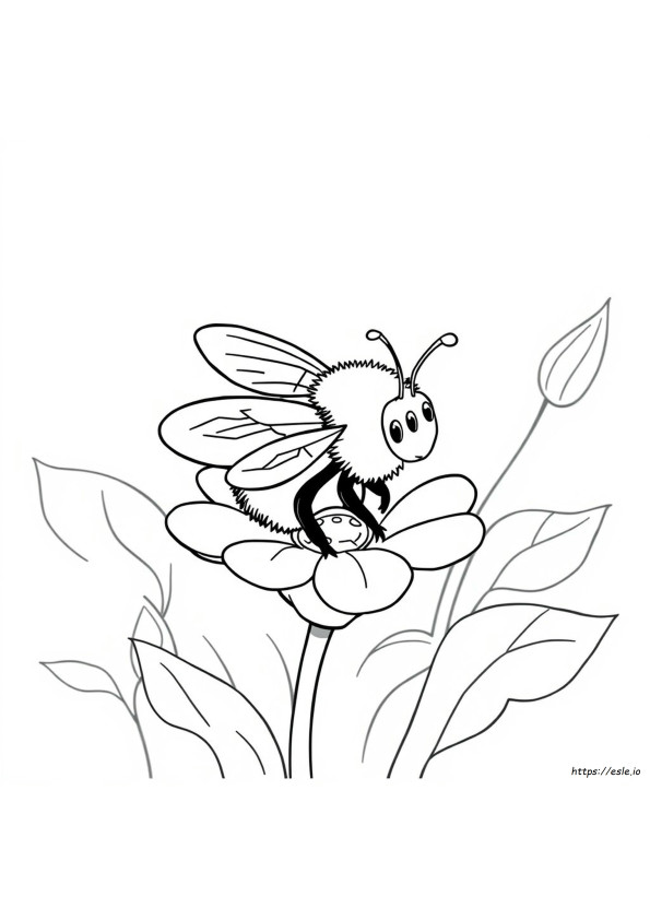 Dibujo Para Colorear De Una Abeja Bumble