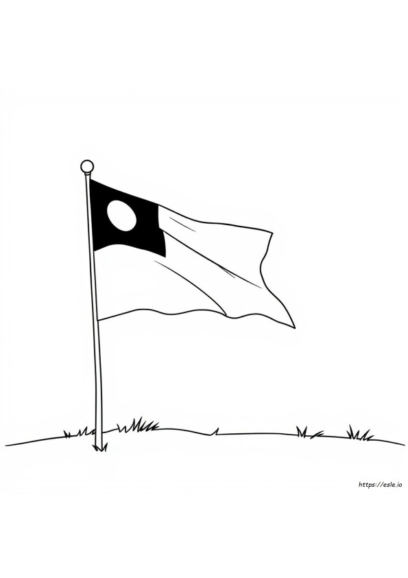 Aboriginal Flag Colouring Page