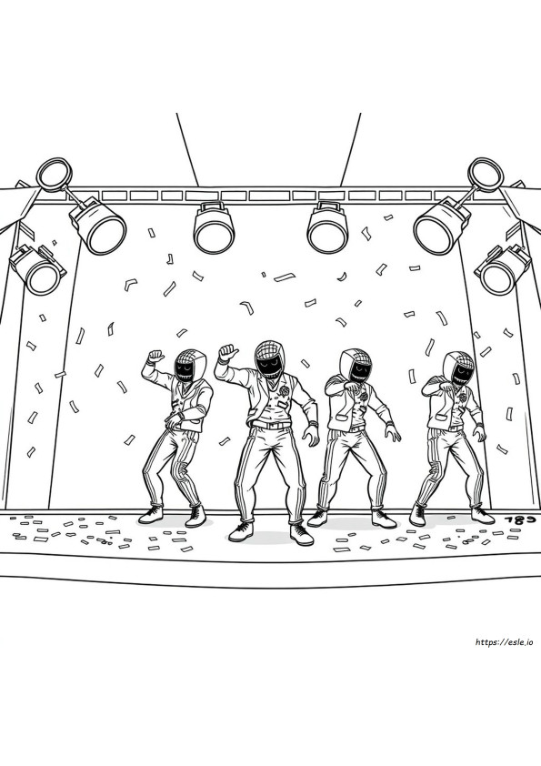 Jabbawockeez Gambar Mewarnai